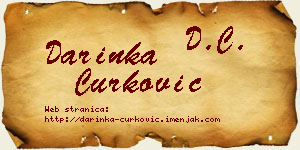Darinka Ćurković vizit kartica
